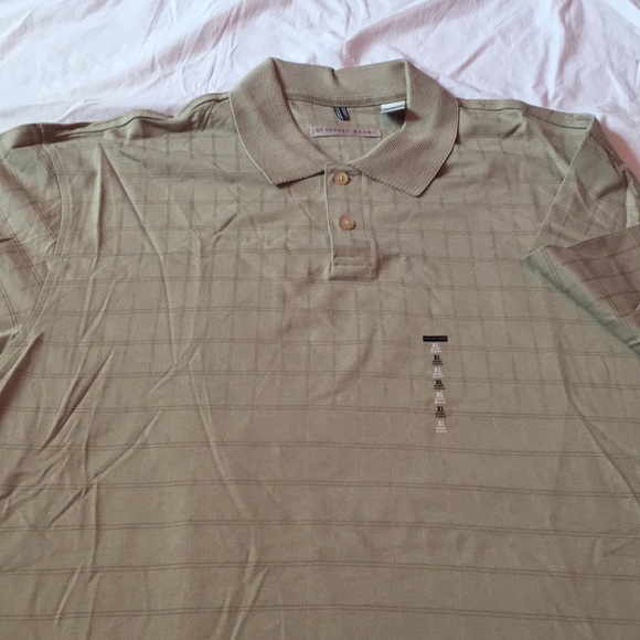 Geoffrey Beene Soft Touch Polo Shirt XL Tan - Picture 2 of 8